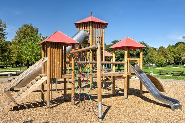 Playground Mulch Installation in Terre Haute